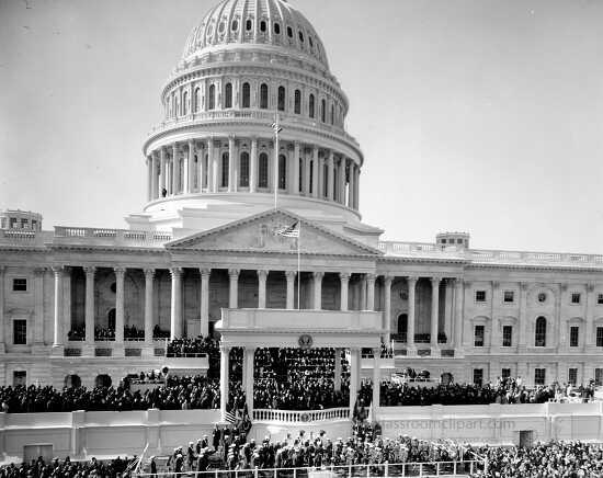 Inauguration of President Kennedy at capital building