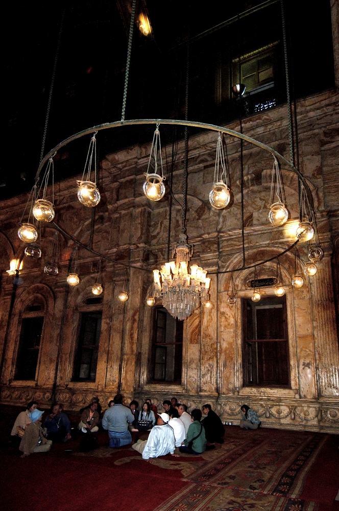 Interior Great Mosque of Mohammed Ali Cairo Egypt