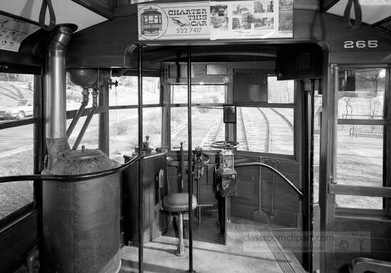 Interior of Streetcar Line Trolley Car Minneapolis