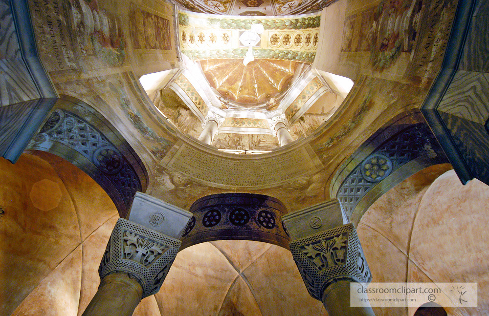 interior of the basilica san vitale ravenna italy