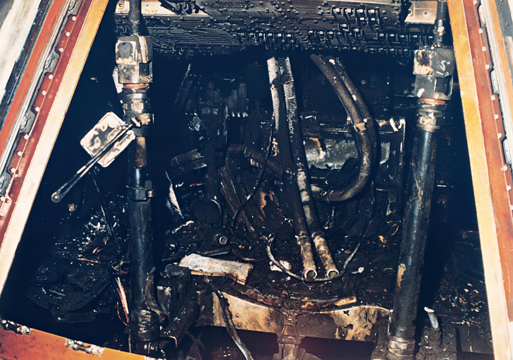 Interior view of the Apollo 204 spacecraft after the fire 2