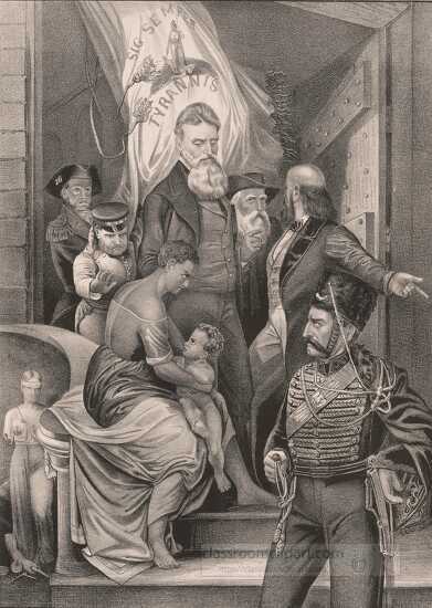 John Brown steps of Charlestown jail