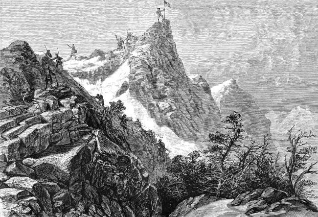 John Fremont on the Rocky Mountains