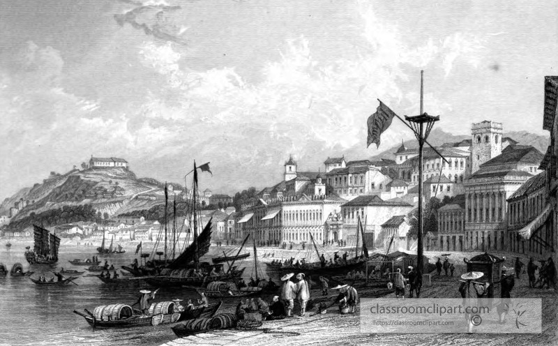 Historical Illustration of Macao