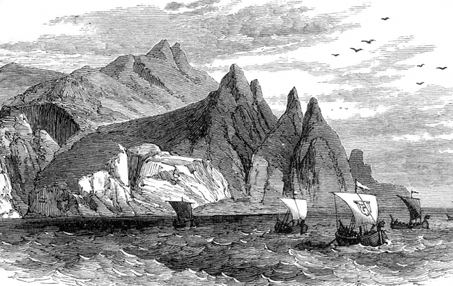 madoc leaving wales historical illustration