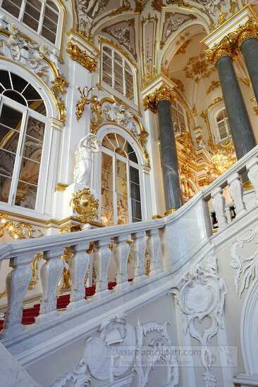 main staircase of the winter palace hermitage museum russia