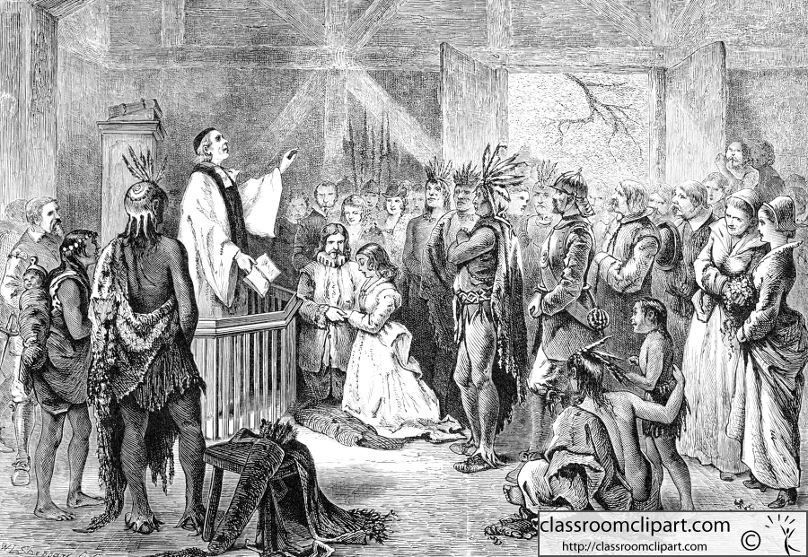 Marriage of John Rolfe and Pocahontas