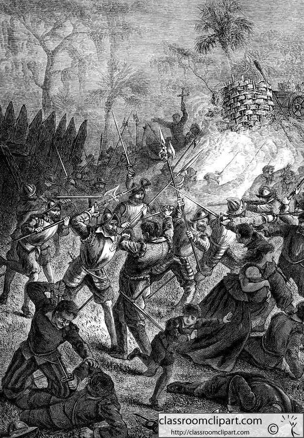 Massacre of the Huguenots at Fort Carolina