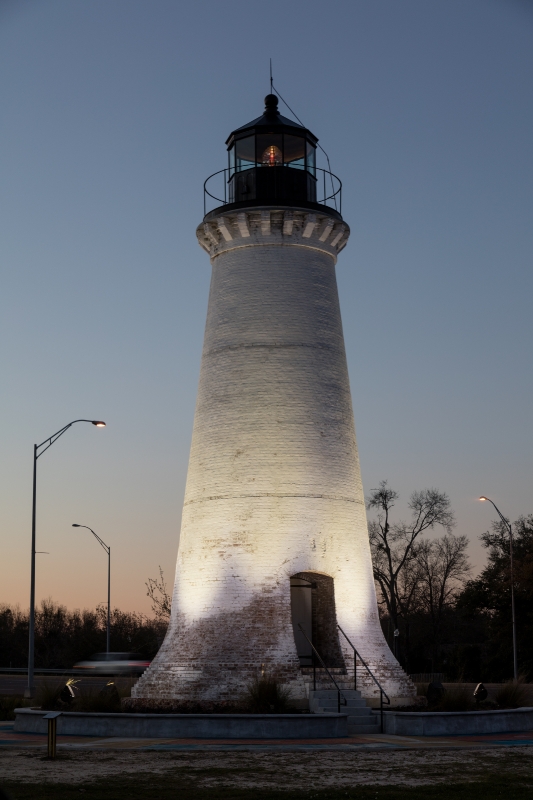 Mississippi Round Island Lighthouse stood from 1859 to 1998