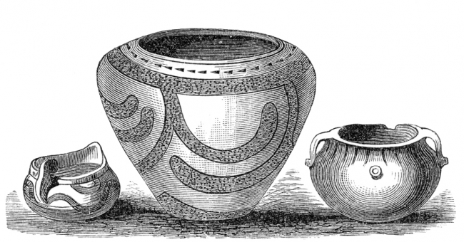 mound pottery historical illustration