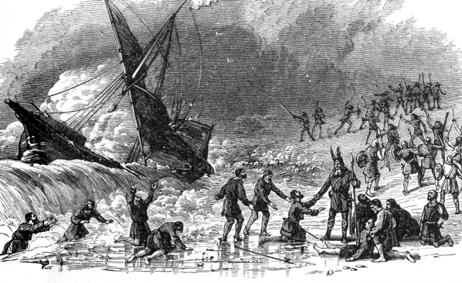 nicolo seno shipwreck historical illustration
