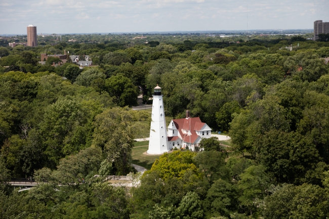 North Point Lighthouse in Milwaukee Wisconsin