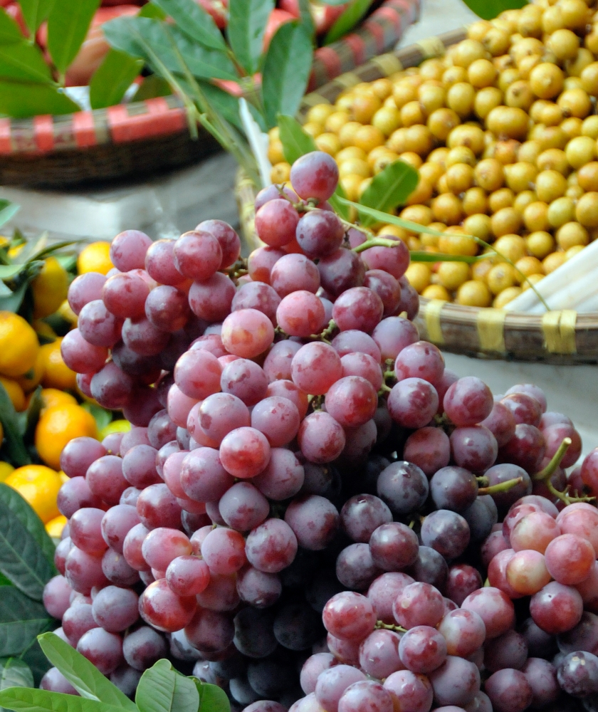 Outdoor Market scenes from Hanoi Vietnam