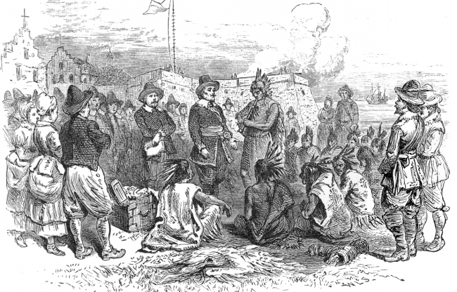 peace pipe historical illustration