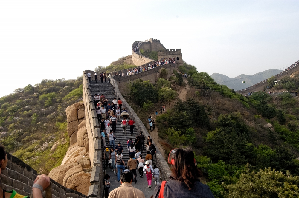 people at agreat wall china photo 6596