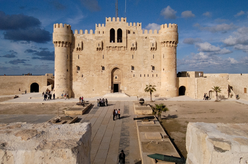 photo qaitbay citadel fort alexandria egypt image 1541