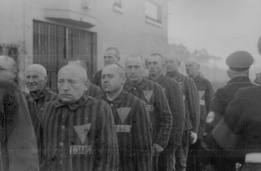Prisoners in the concentration camp at Sachsenhausen Germany
