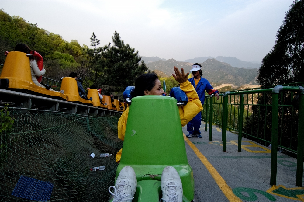 pulley badaling great wall china photo 12