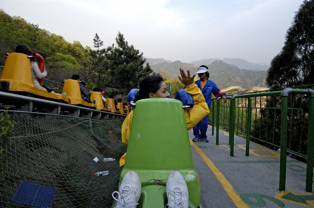 pulley badaling great wall china photo 13