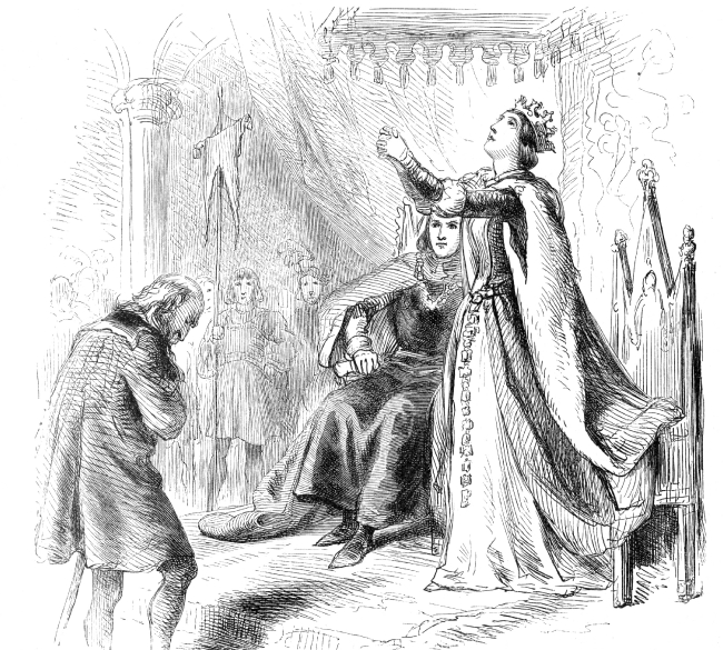 Queen Isabella invoking blessing