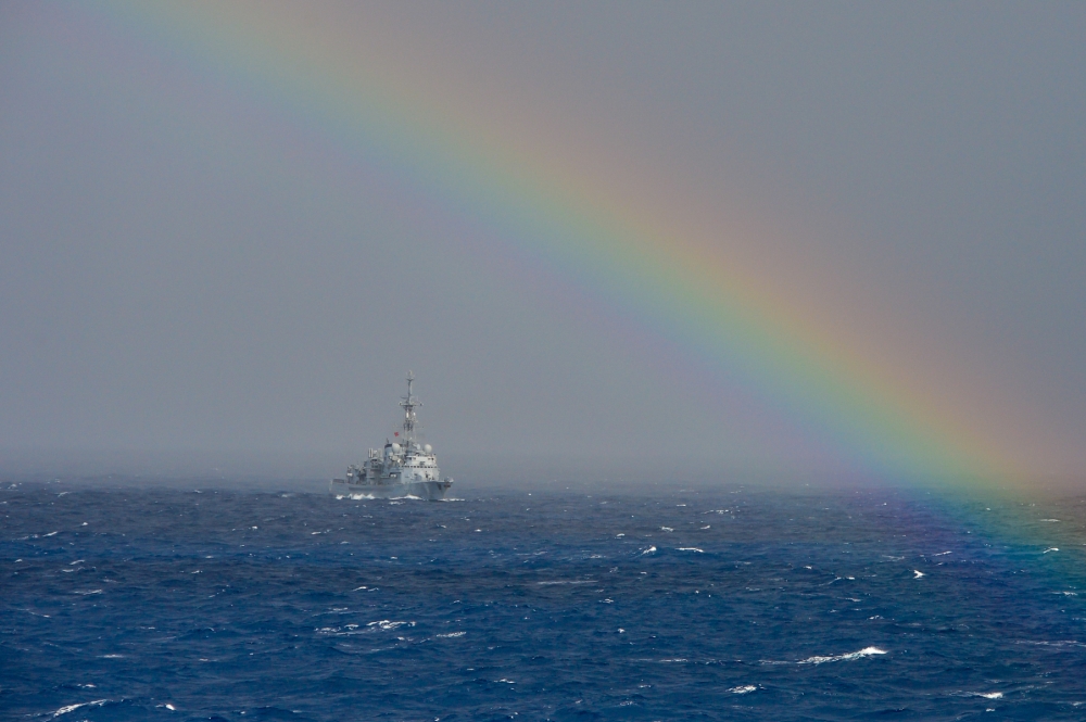 rainbow over the mediterrean sea  548