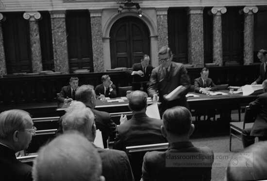 Republican Senators during a meeting on amendments to the Civil 