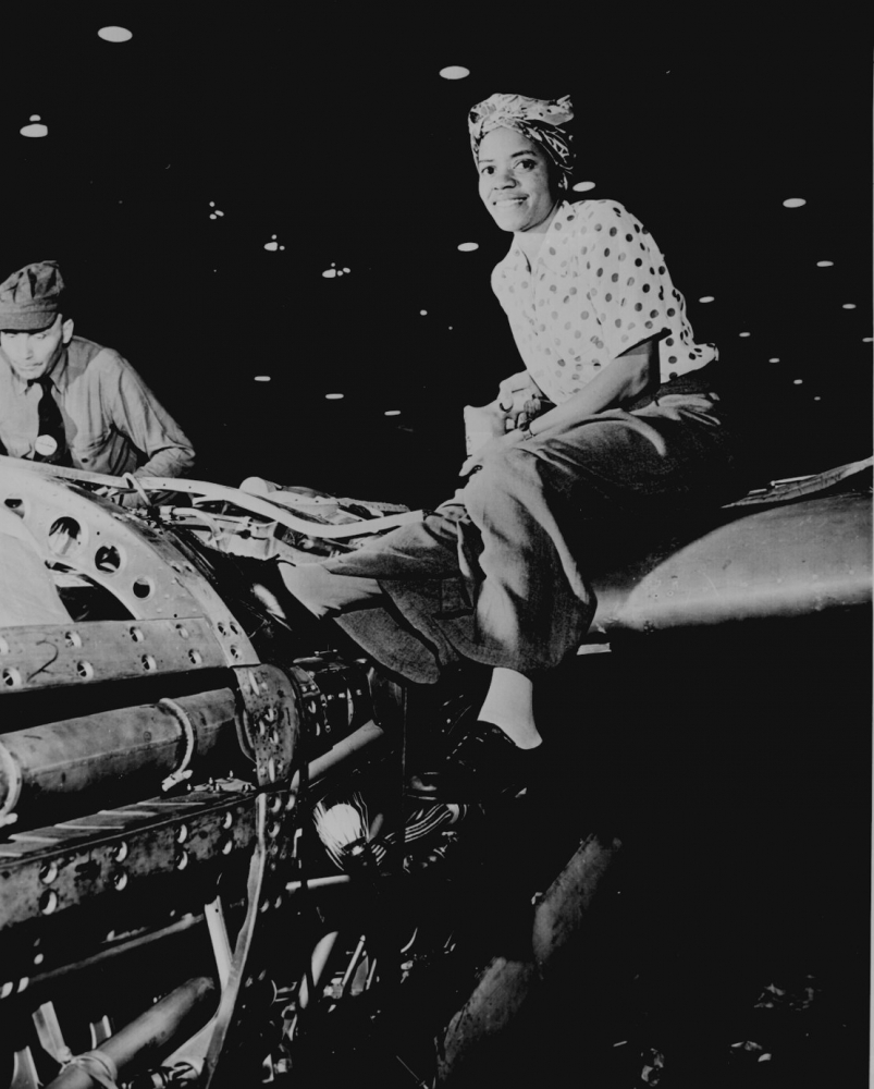 Riveter at Lockheed Aircraft Corp