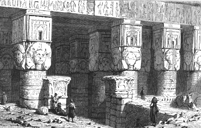 Ruins of the Temple of Denderah Upper Egypt