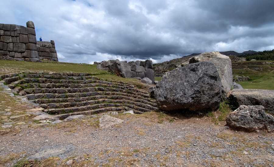 Sacsayhuaman Inca Ruins mountaintop site overlooking Cuzco was o