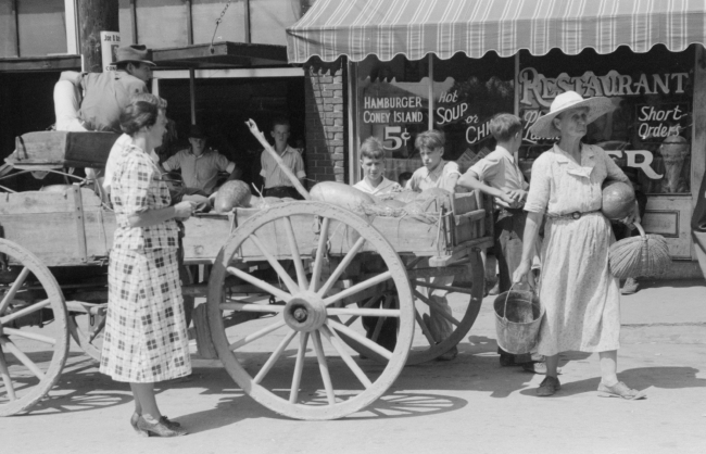 selling watermelons on saturday kentucky 1940