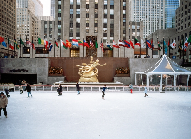 Skating at Rockefeller Plaza New York New York