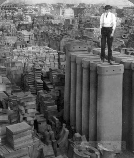 Storage Yards of a Tile Factory in St Louis Missouri