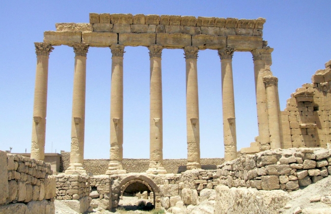 Temple ruins at Palmyra Syria