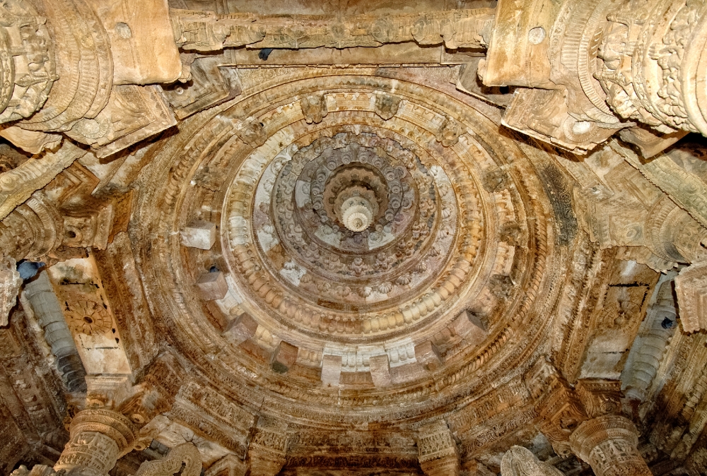 Torans inside Sabhamandapa at Sun Temple Modhera, India