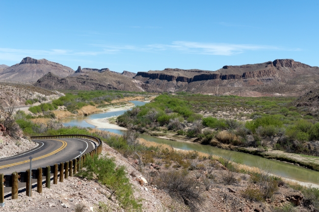 View along the Rio Grande Rive