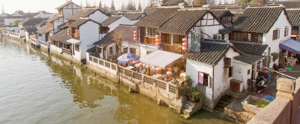 view of Zhujiajiao Ancient Town