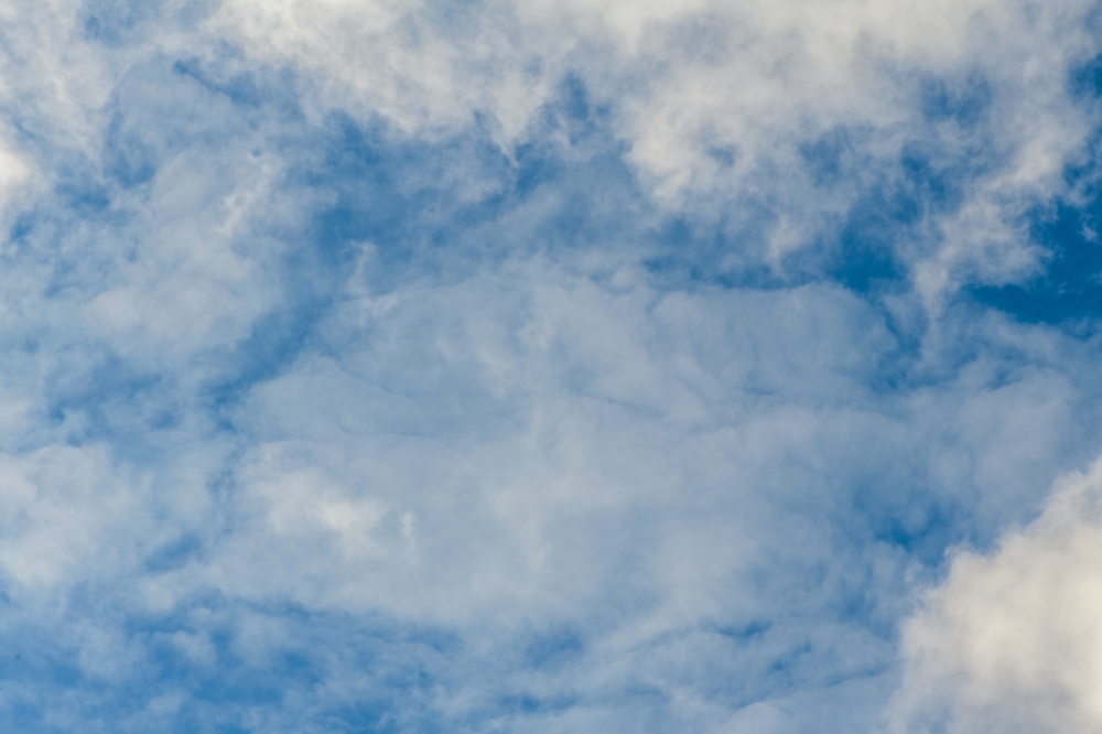 whispy white clouds taken spring day