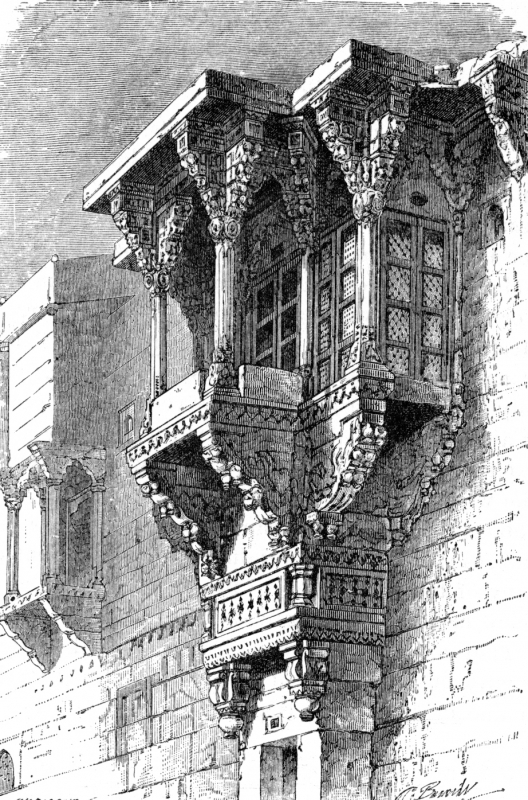 Window in Benares India Historical Illustration