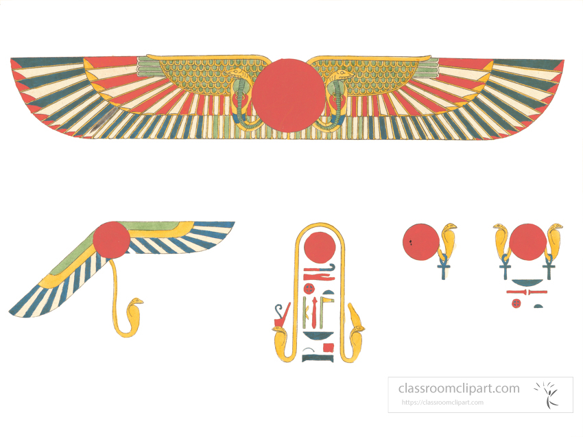 winged disc and the hawk emblems of Thoth Trismegistus