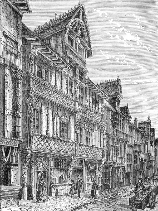 wooden houses historical engraving 07