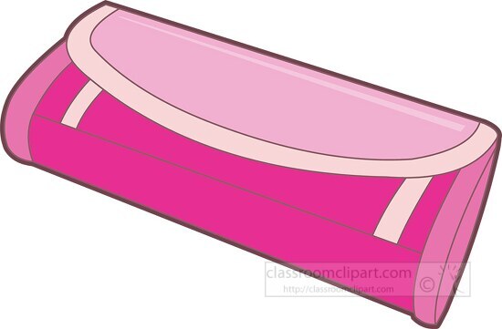 pink ladys handbag clipart