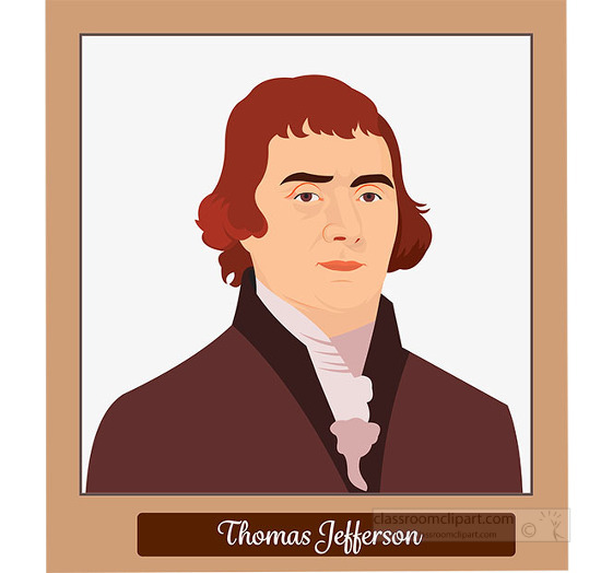 portrait of thomas jefferson american president