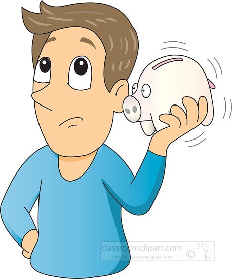 questioning retirement funds clipart 5180