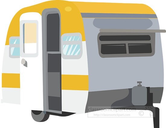 recreational vehicle camper travel trailer clipart