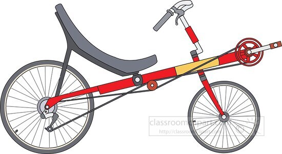 recumbent bike clipart