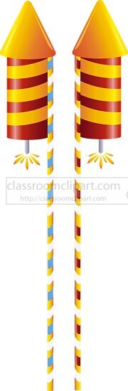 red celebration fire crackers clipart 04