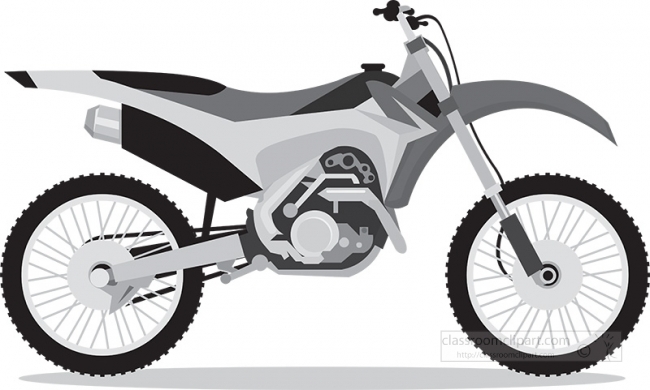 red yellow dirt bike clipart