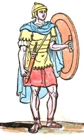Roman Soldier With Shield Sword 