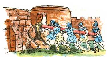 Roman Soldiers Wth Battering Ram 