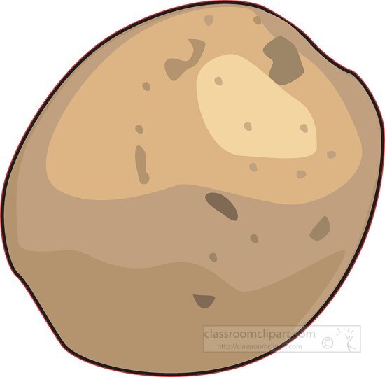 round potato clipart